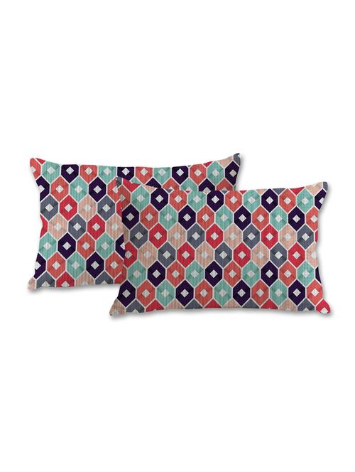 hexagon block print pillow cover - 10462297 - Very Small Image - 1