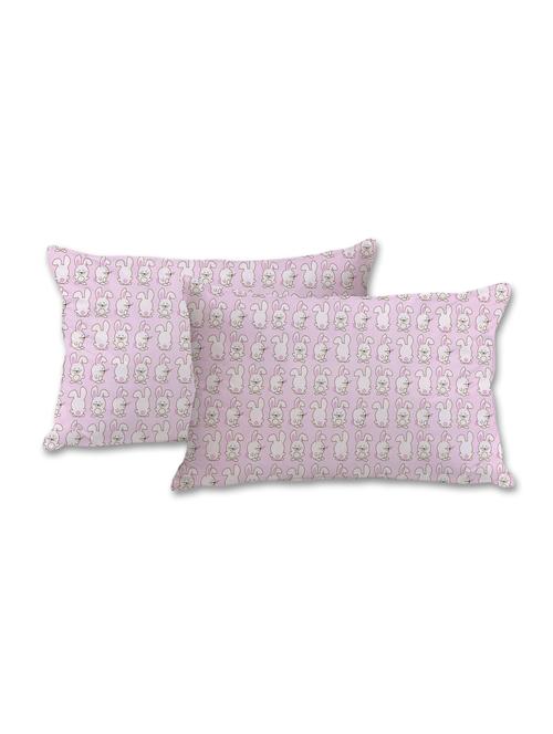 cute bunnies print pillow cover - 10462324 - Very Small Image - 1