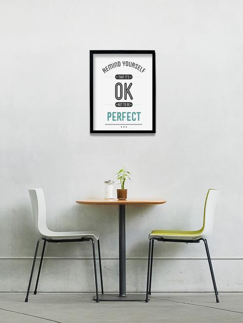 its ok not to be perfect framed wall art by stybuzz - 10463791 - Very Small Image - 1
