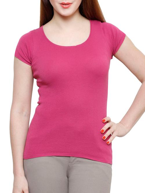 pink poly cotton top - 10466901 - Very Small Image - 1