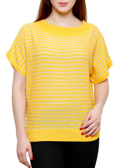 yellow poly cotton top - 10466962 - Very Small Image - 1