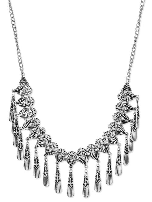 silver metal alloy necklace - 10467684 - Very Small Image - 1