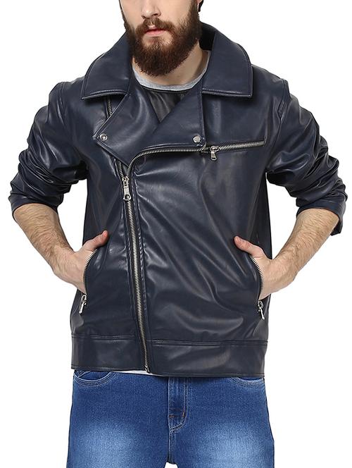blue leather jacket - 10469659 - Very Small Image - 1