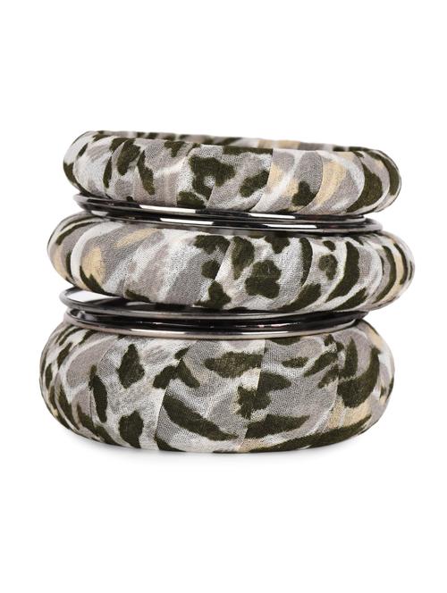 snake print fabric bangle set - 1046980 - Very Small Image - 1