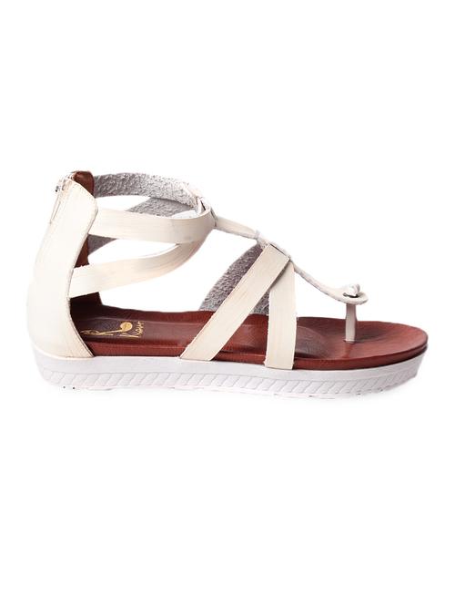 white strappy platform sandals - 1047478 - Very Small Image - 1