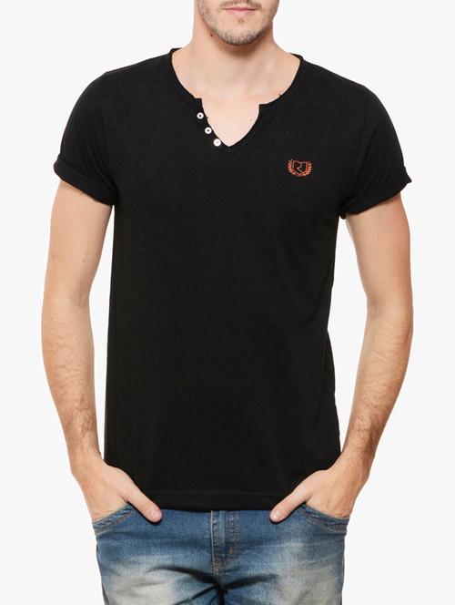 black cotton tshirt - 10481338 - Very Small Image - 1