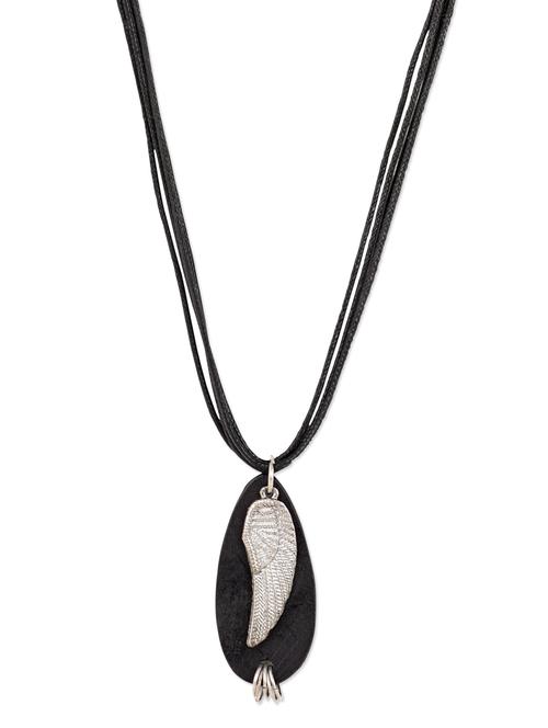 silver leaf pendant long necklace - 1048255 - Very Small Image - 1