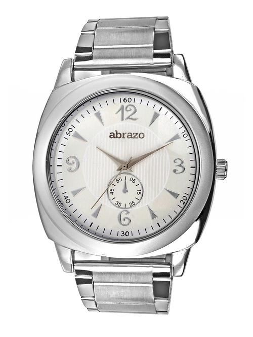 white colored metal alloy chronograph wrist watch - 10484796 - Very Small Image - 1