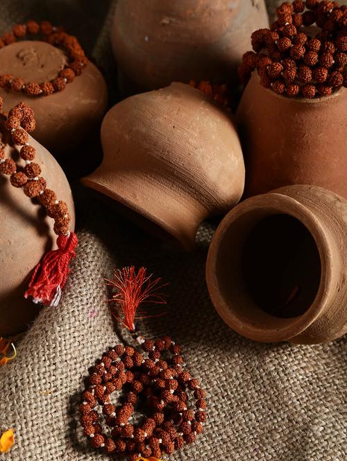 carnival original lab certified  nepal rudraksha mala for all rashis in 5 mukhi rudraksh 05.50 mm-06.50 mm - 10490784 - Very Small Image - 1