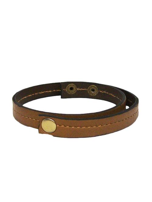 tan colored,  leather bracelet  - 10495707 - Very Small Image - 1