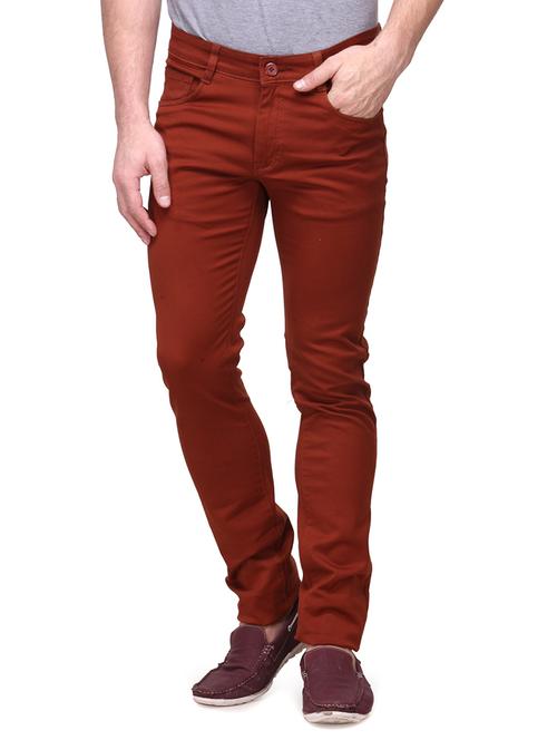 copper cotton casual trousers - 10496967 - Very Small Image - 1