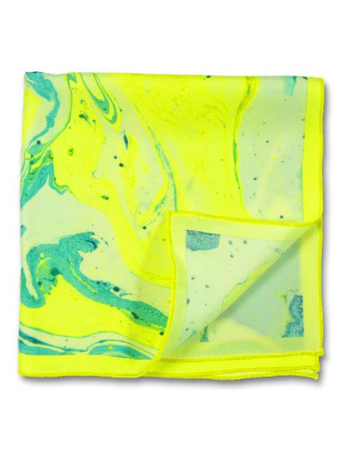 chokore green silk handkerchief - 10498588 - Very Small Image - 1