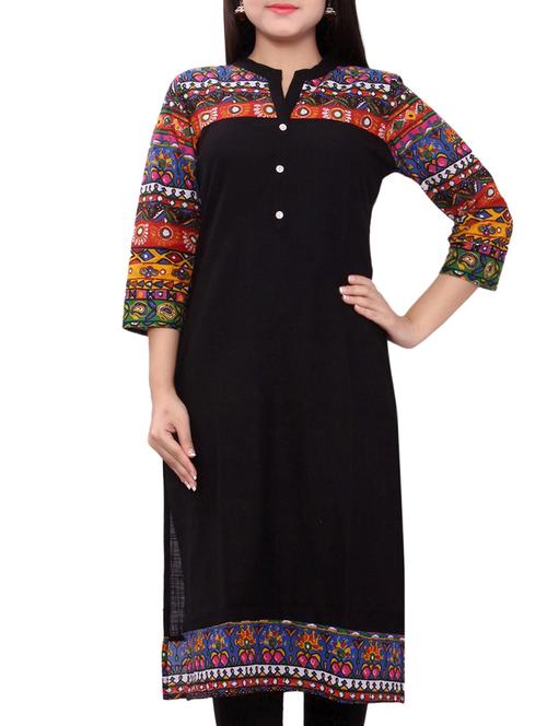 pink cotton  straight kurta - 10501830 - Very Small Image - 1