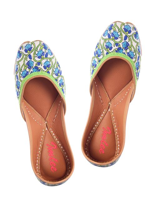 imlee multicoloured block printed mojris - 10501844 - Very Small Image - 1