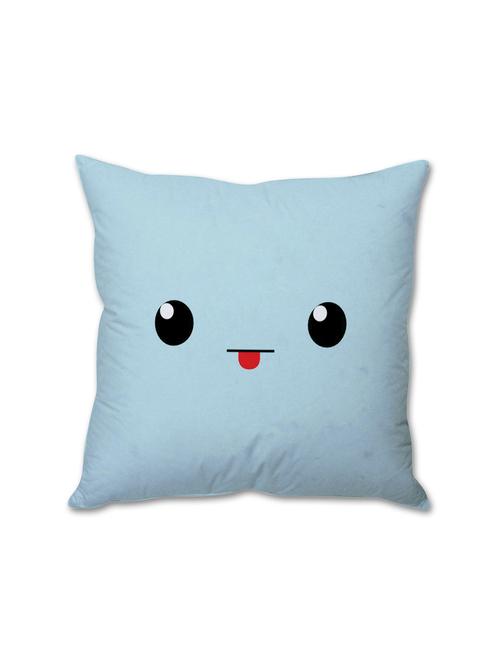 cute blue face cushion cover - 10503043 - Very Small Image - 1