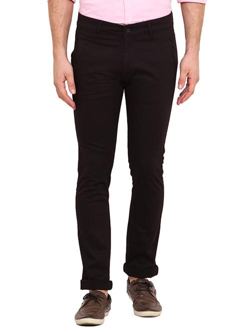black cotton chinos - 10504477 - Very Small Image - 1