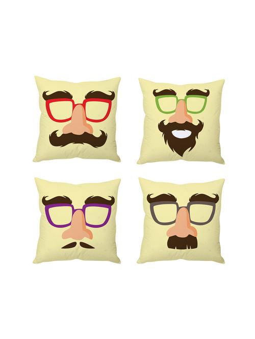 multicolor digitally printed set of 4 cushion covers - 10509432 - Very Small Image - 1