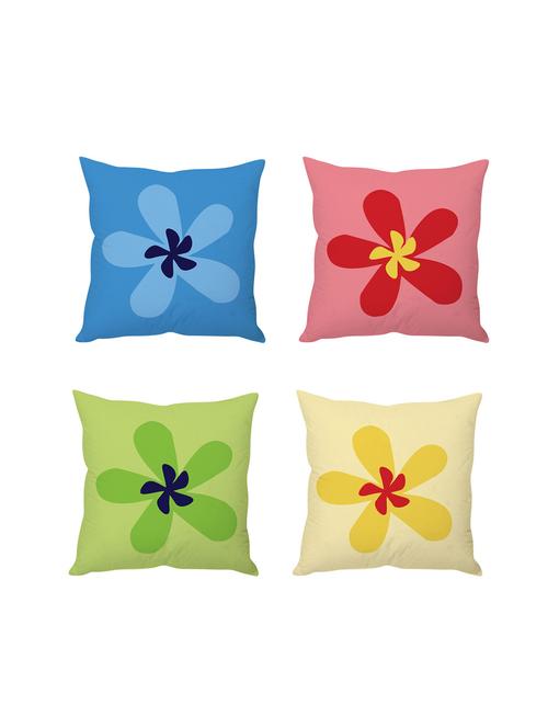 multicolor digitally printed set of 4 cushion covers - 10509435 - Very Small Image - 1