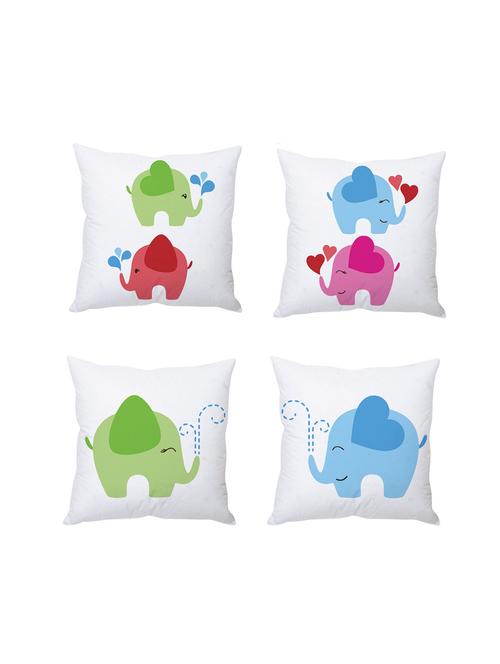 multicolor digitally printed set of 4 cushion covers - 10509438 - Very Small Image - 1