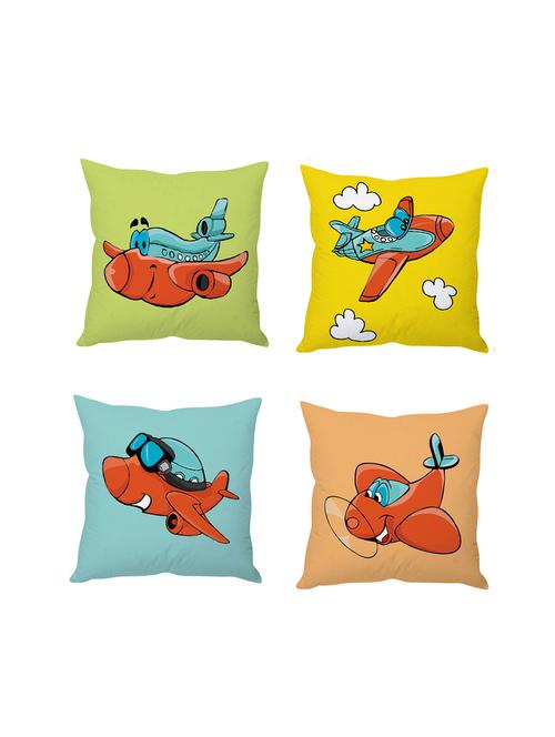 multicolor digitally printed set of 4 cushion covers - 10509441 - Very Small Image - 1