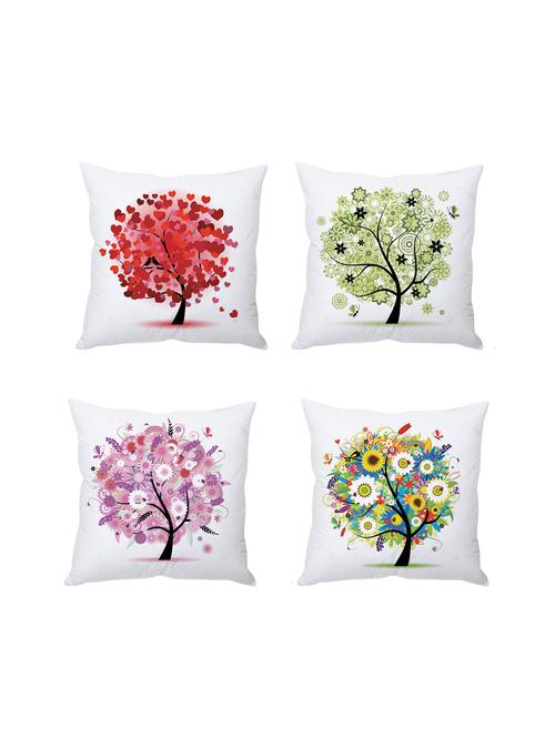 multicolor digitally printed set of 4 cushion covers - 10509450 - Very Small Image - 1
