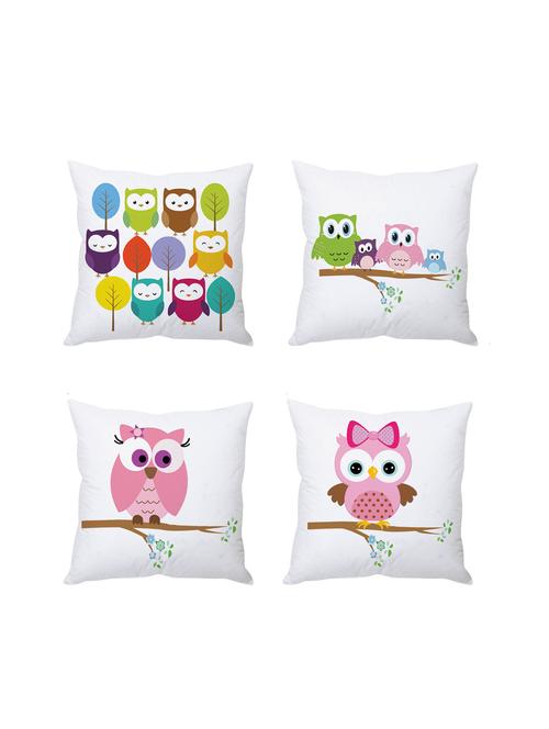 multicolor digitally printed set of 4 cushion covers - 10509465 - Very Small Image - 1