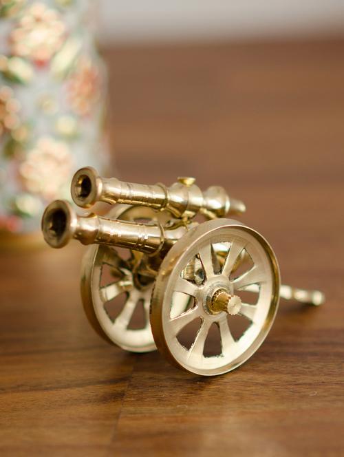 ecraftindia brass decorative canon showpiece - 10512850 - Very Small Image - 1