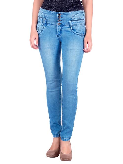 light blue cotton jeans - 10515971 - Very Small Image - 1