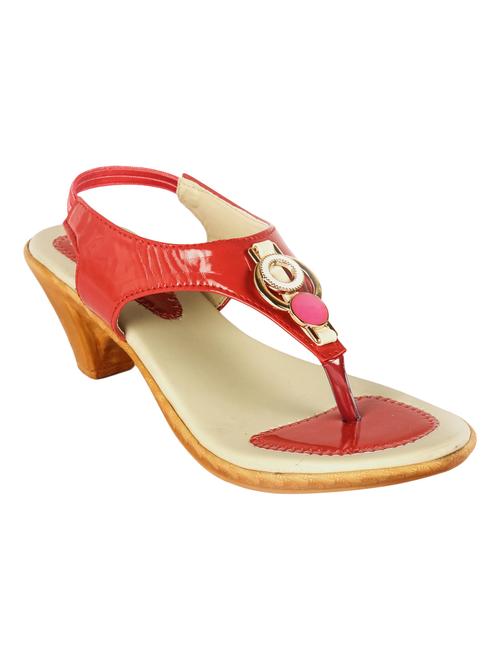 red patent leather sandals - 10516108 - Very Small Image - 1