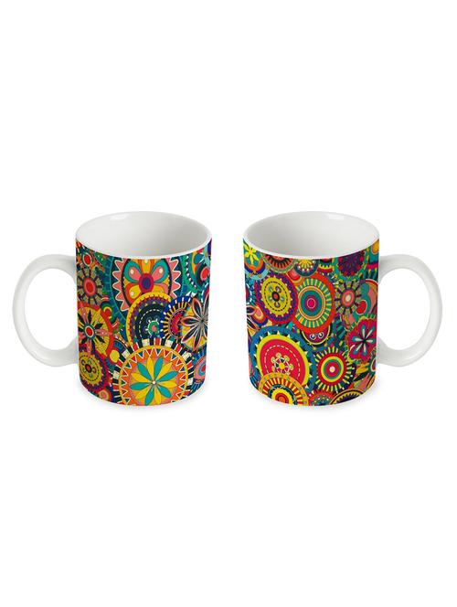 rangoli art mug - 10517351 - Very Small Image - 1