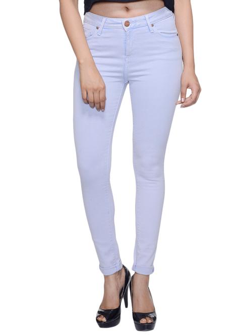 alice blue elastane 2 %, cotton 98% jeans - 10520111 - Very Small Image - 1