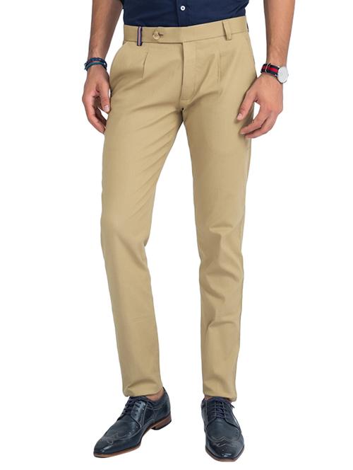 beige linen chinos - 10520632 - Very Small Image - 1