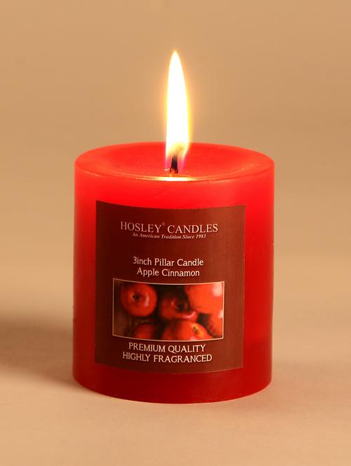 apple cinnamon scented pillar candle - 1052492 - Very Small Image - 1
