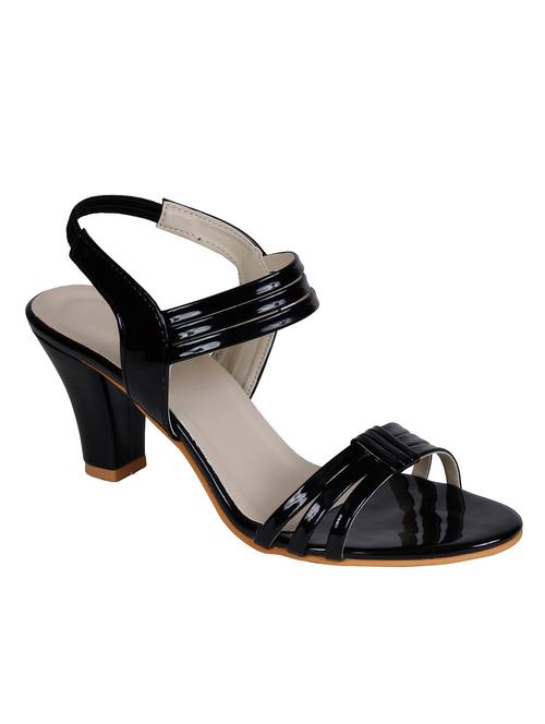 black leatherette sandals - 10527527 - Very Small Image - 1