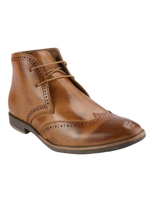 tan leatherette ankle boot - 10531608 - Very Small Image - 1