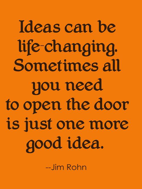 ideas can change life quote poster - 10539821 - Very Small Image - 1