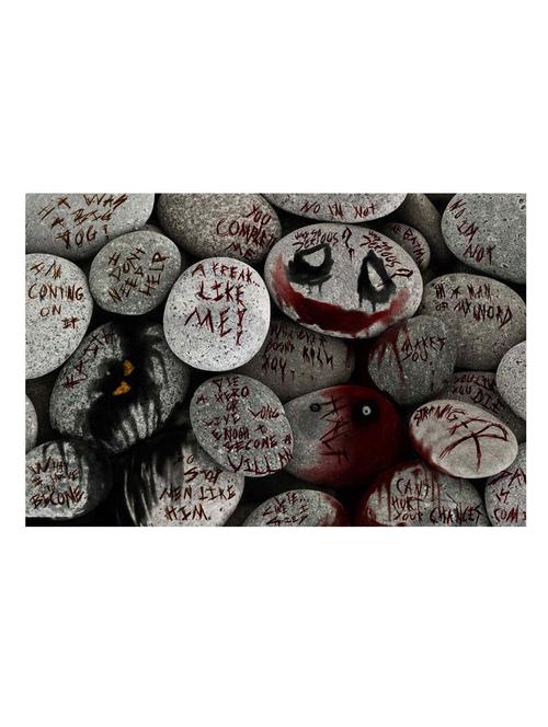 joker pebbles art poster - 10540094 - Very Small Image - 1