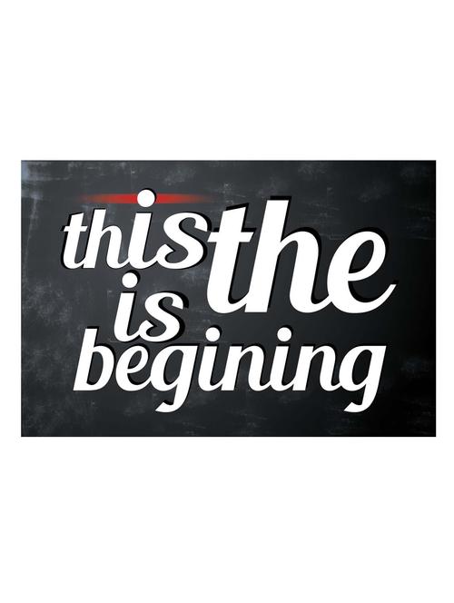 this is the beginning poster - 10540137 - Very Small Image - 1