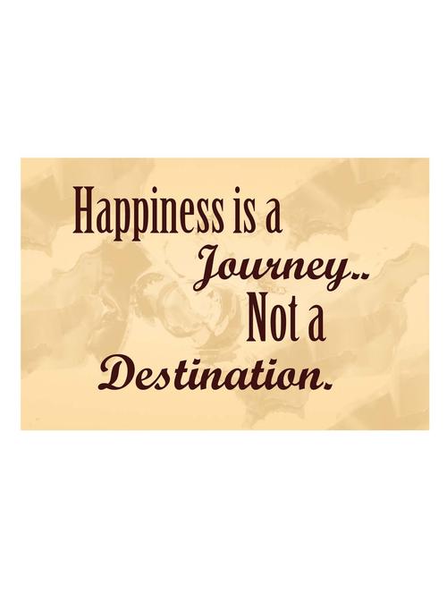 happiness is a journey not a destination poster - 10540144 - Very Small Image - 1