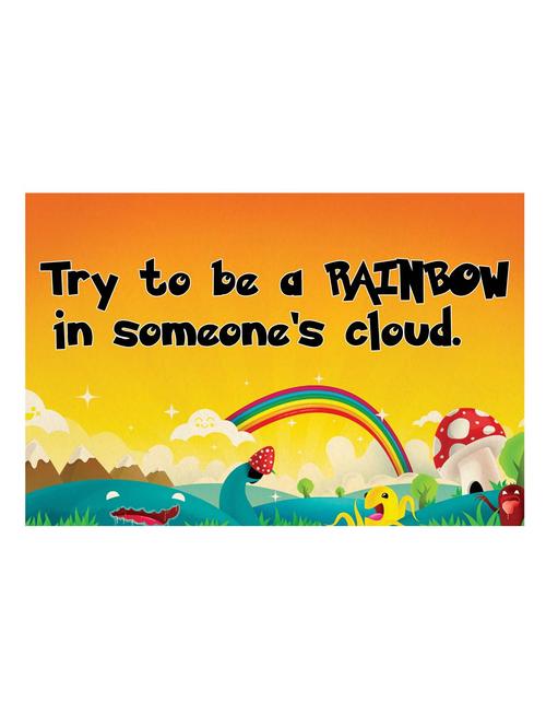 try to be a rainbow in someone cloud poster - 10540165 - Very Small Image - 1