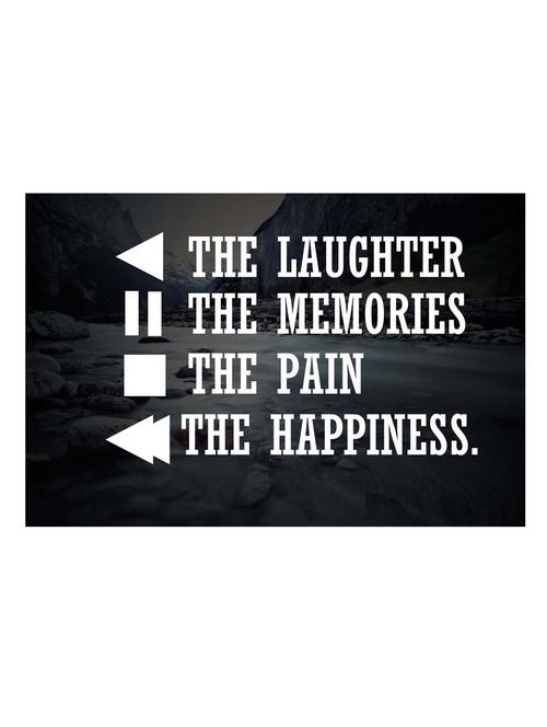 laugher memories pain happiness poster - 10540191 - Very Small Image - 1
