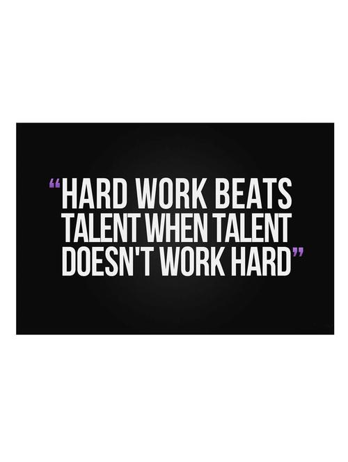 hardwork beats tallent poster - 10540203 - Very Small Image - 1