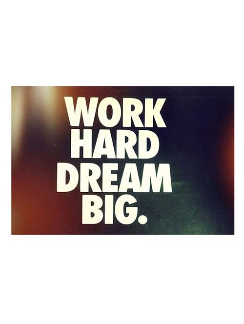 word hard dream big poster - 10540213 - Very Small Image - 1