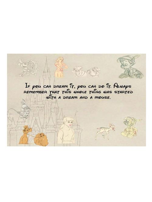 start with a dream and a mouse poster - 10540229 - Very Small Image - 1