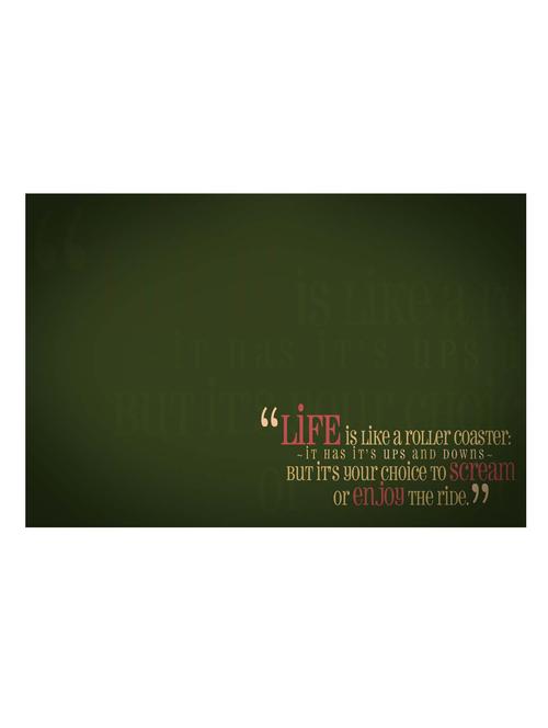 life is like a roller coaster poster - 10540261 - Very Small Image - 1