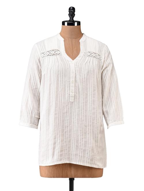 plain solid cotton tunic - 1054252 - Very Small Image - 1