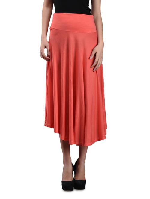 plain solid viscose skirt - 1054253 - Very Small Image - 1