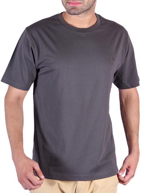charcoal gray poly cotton tshirt - 10543237 - Very Small Image - 1