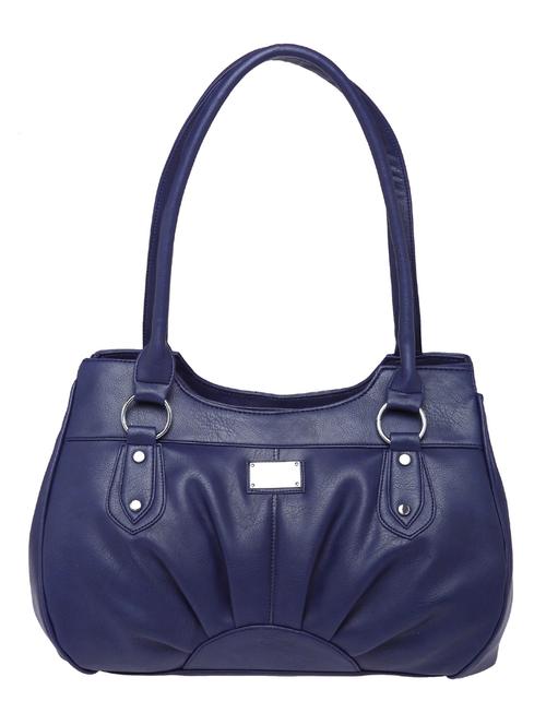 navy blue leatherette mini handbag - 10545343 - Very Small Image - 1