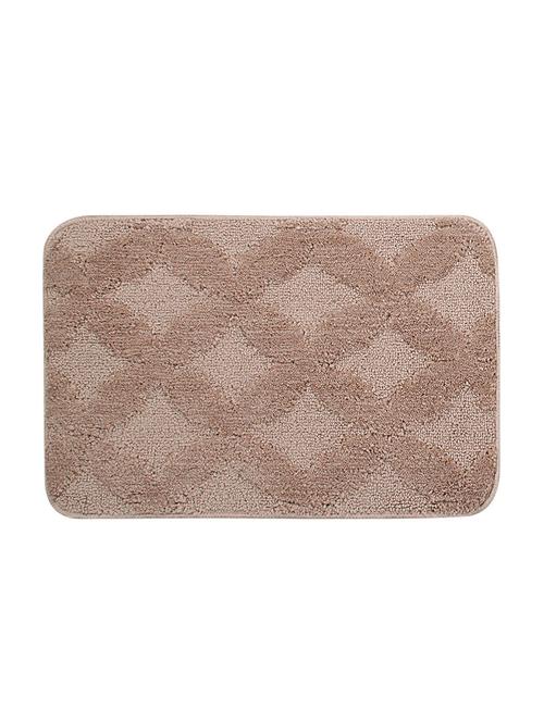 lushomes ultra soft microfiber polyester beige regular bath mat - 10549534 - Very Small Image - 1
